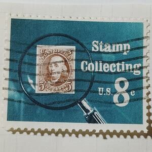 1972 US 8c Stamp Collecting Commemorative #1474 Used Cancelled Philately